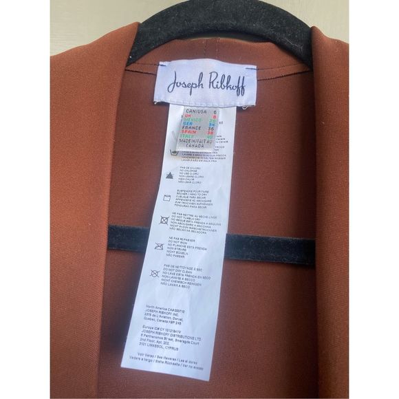 Joseph Ribkoff NWOT Brown Black Colorblock Shacket Jacket, Size 6, MSRP $250 - Picture 2 of 12